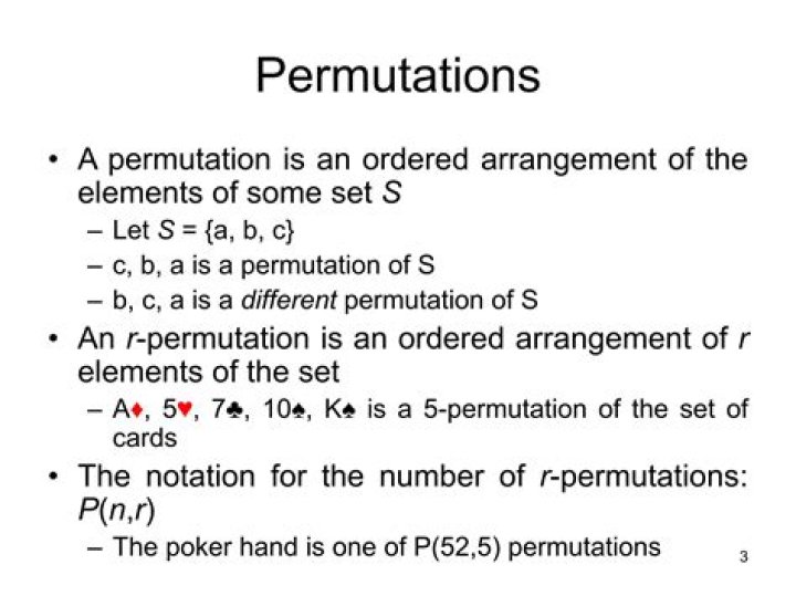 8 Permutations of 3