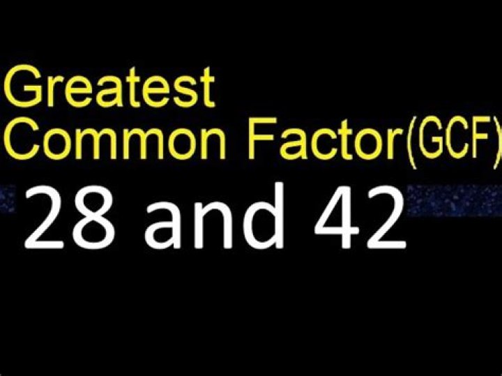 GCF of 42 and 6