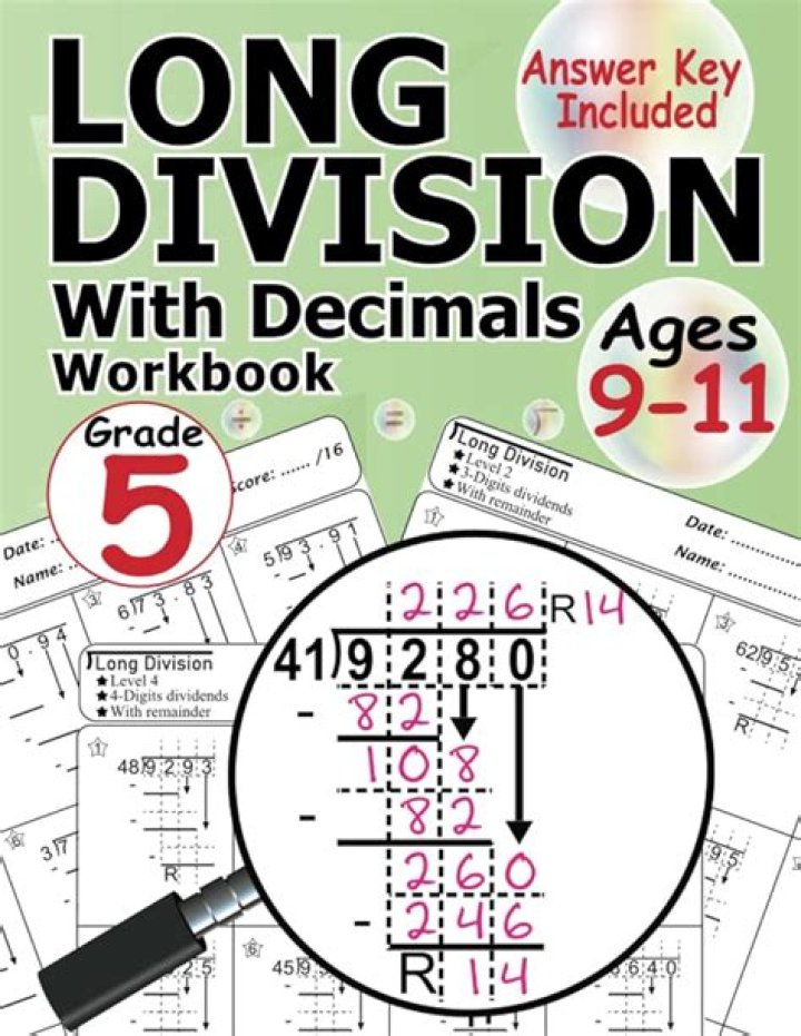 Long Division (Decimals) 210 and 400