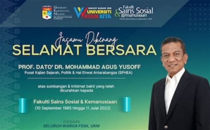 Prof Agus Yusoff Biodata: Age And Wikipedia