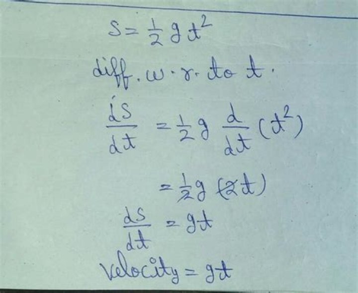 s=1/2gt^2 for g